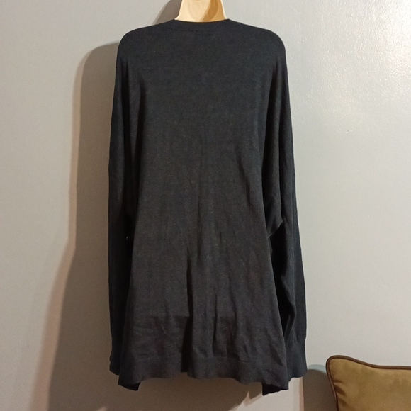 DG2 by Diane Gilman women's 3XL charcoal gray light weight sweater - Picture 13 of 17